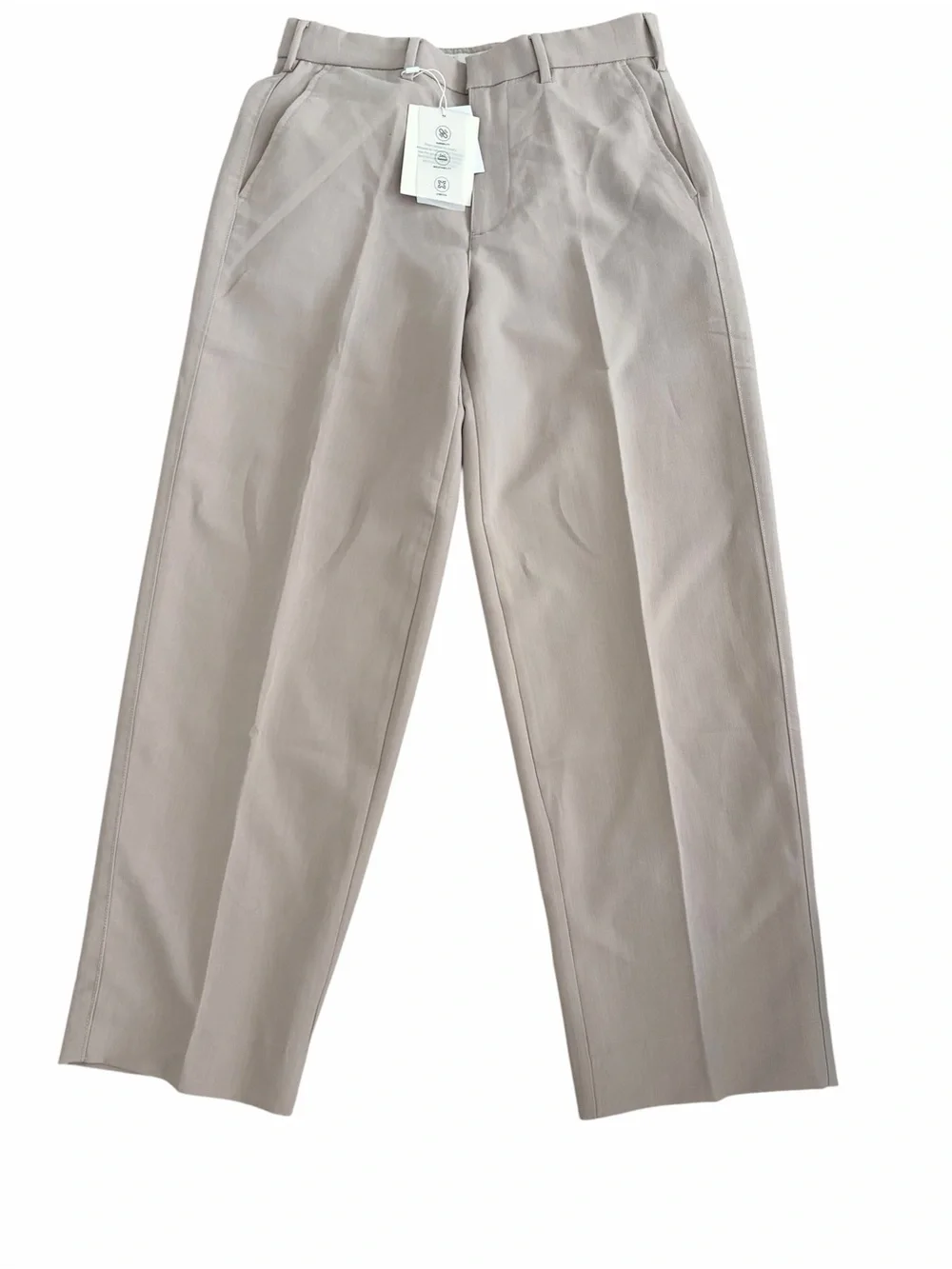 Denim & Flower Men's Straight Trousers in Light Beige
